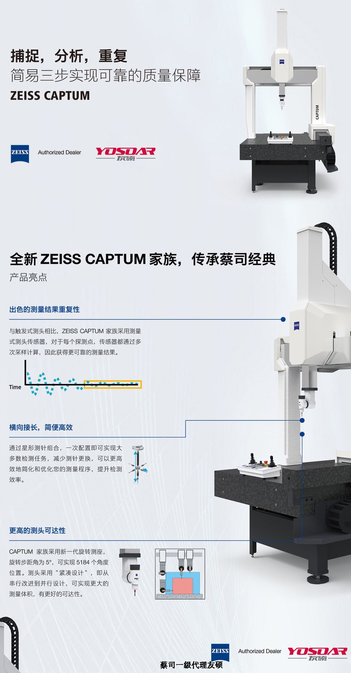 舒兰蔡司三坐标CAPTUM